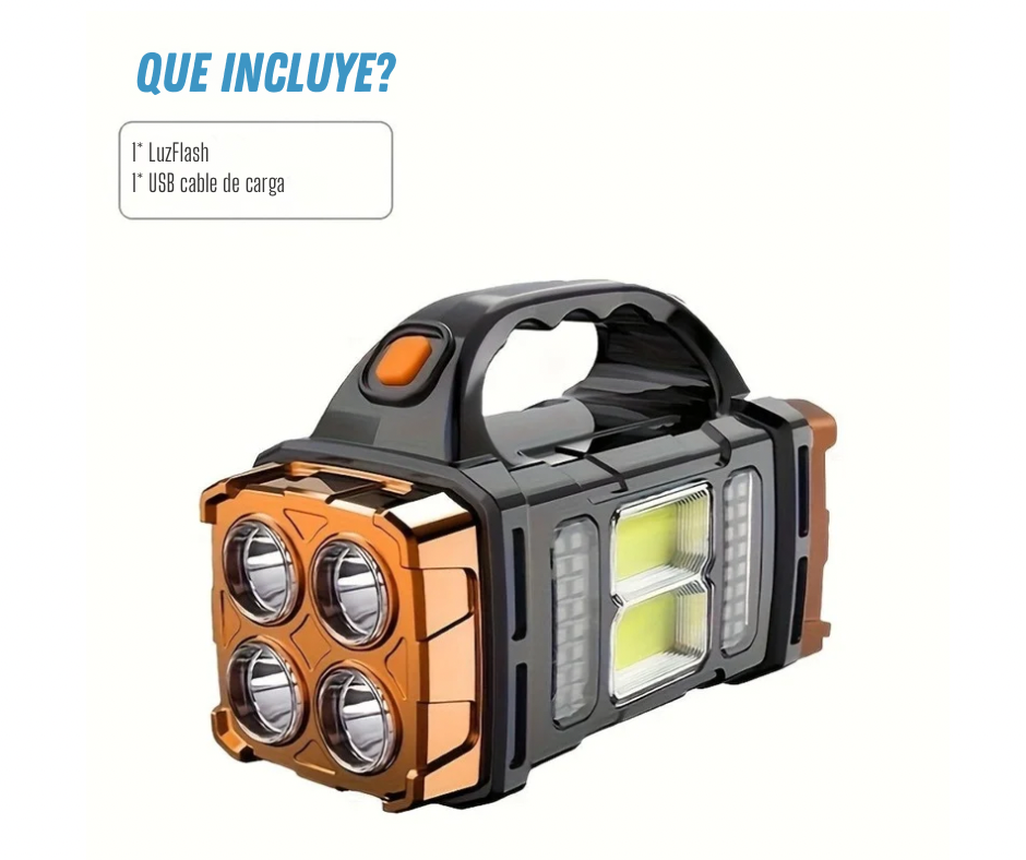 Linterna&Cargador Solar Portátil
