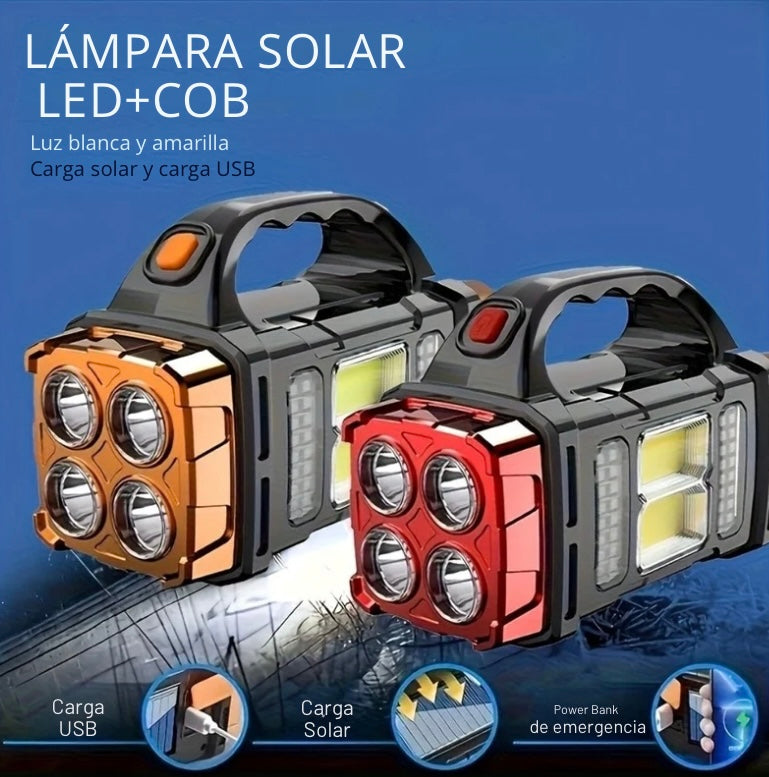 Linterna&Cargador Solar Portátil