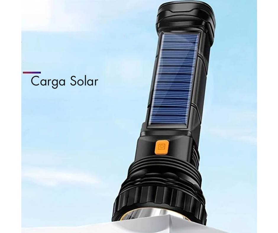 Linterna solar recargable