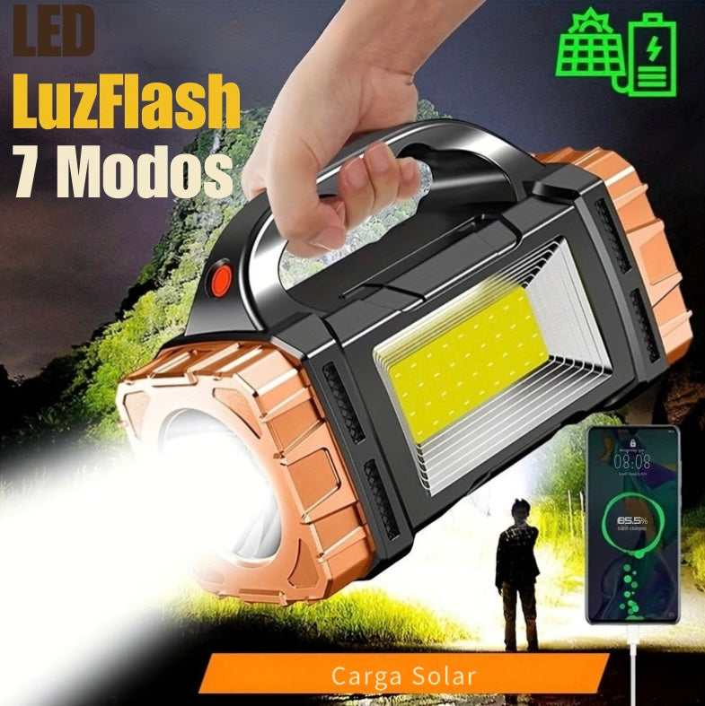 Linterna Cargador LED solar