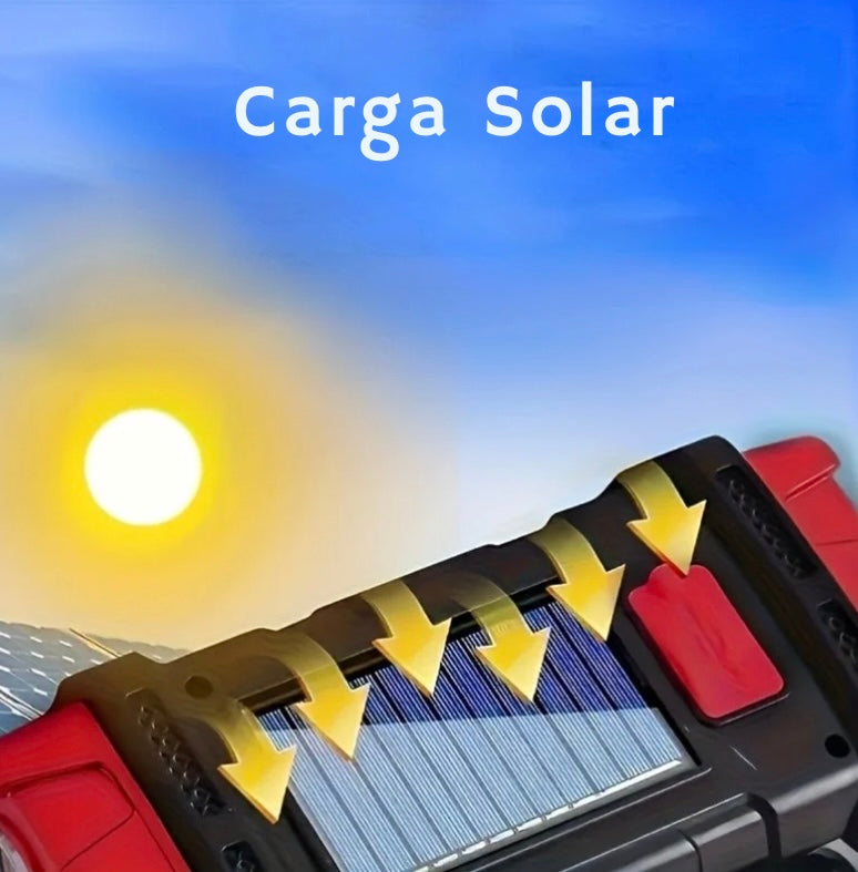 Linterna&Cargador Solar Portátil