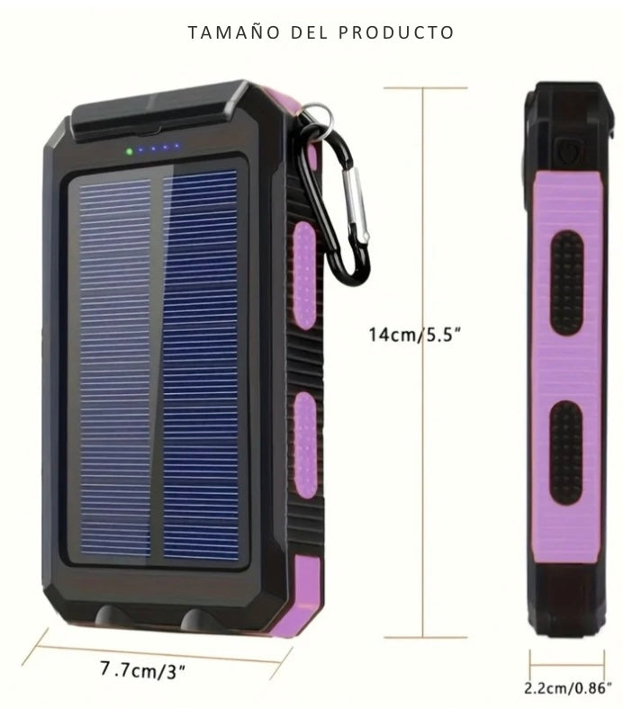 Cargador&Linterna Solar Portátil