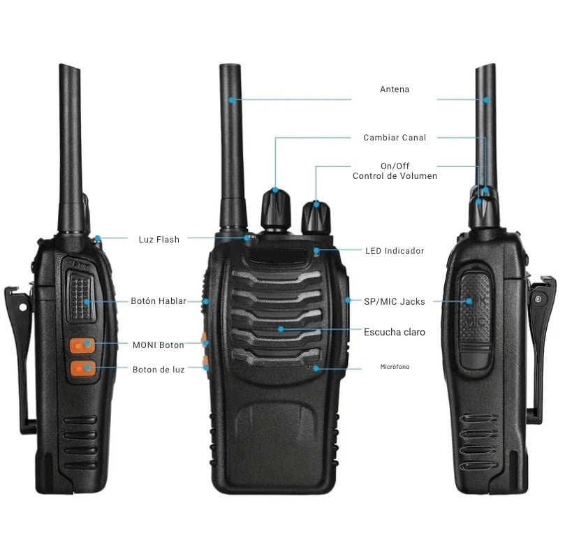2 unidades de Walkie-Talkie
