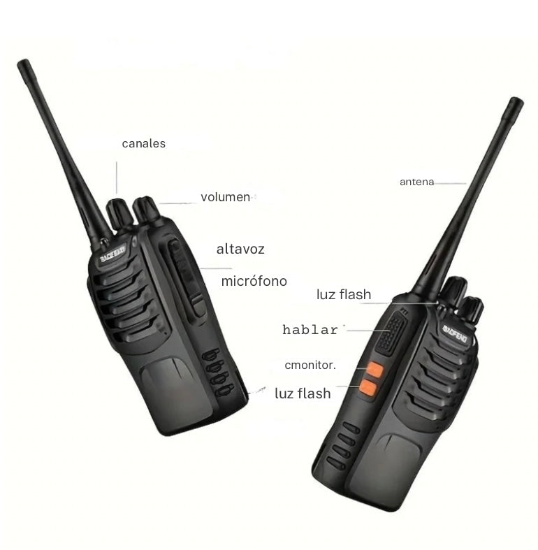 4 unidades de Walkie-Talkie