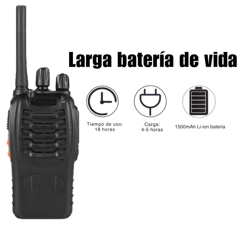 2 unidades de Walkie-Talkie