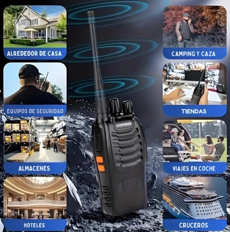 4 unidades de Walkie-Talkie